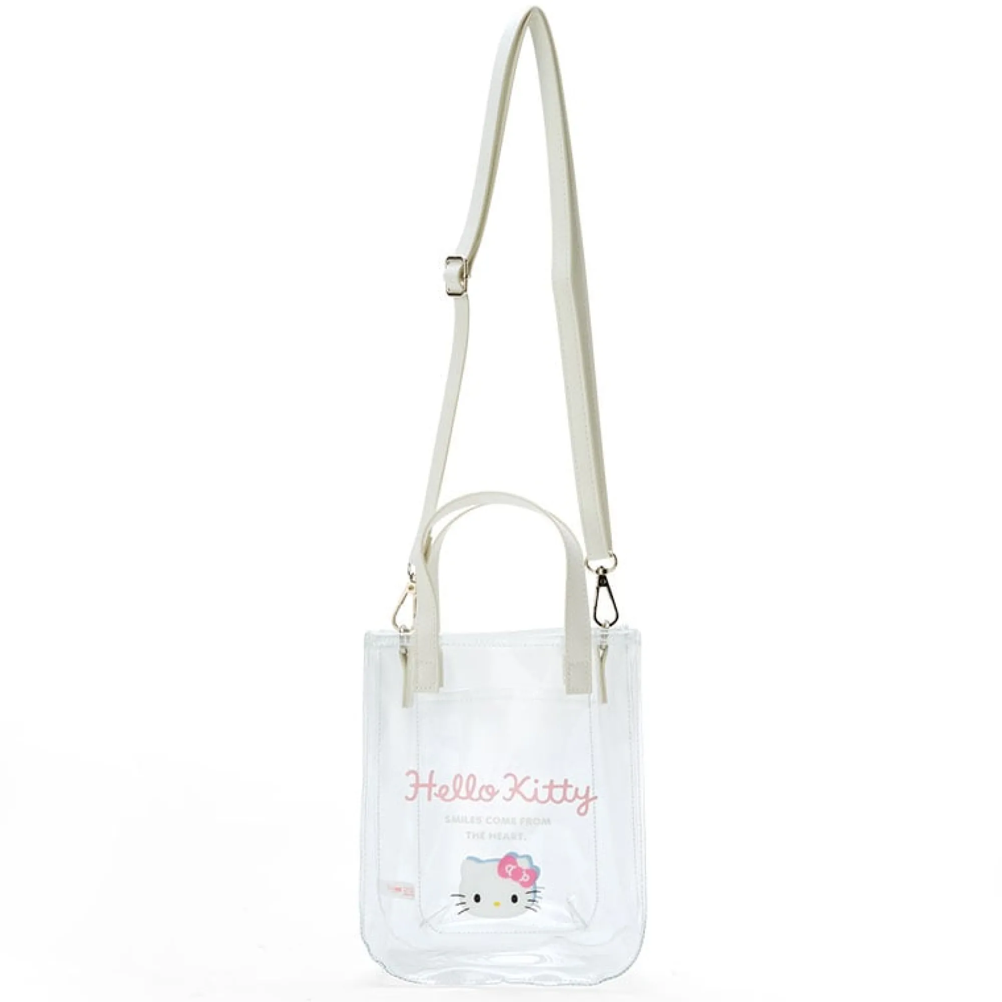 Japan Original Hello Kitty Clear 2-Way Mini Tote