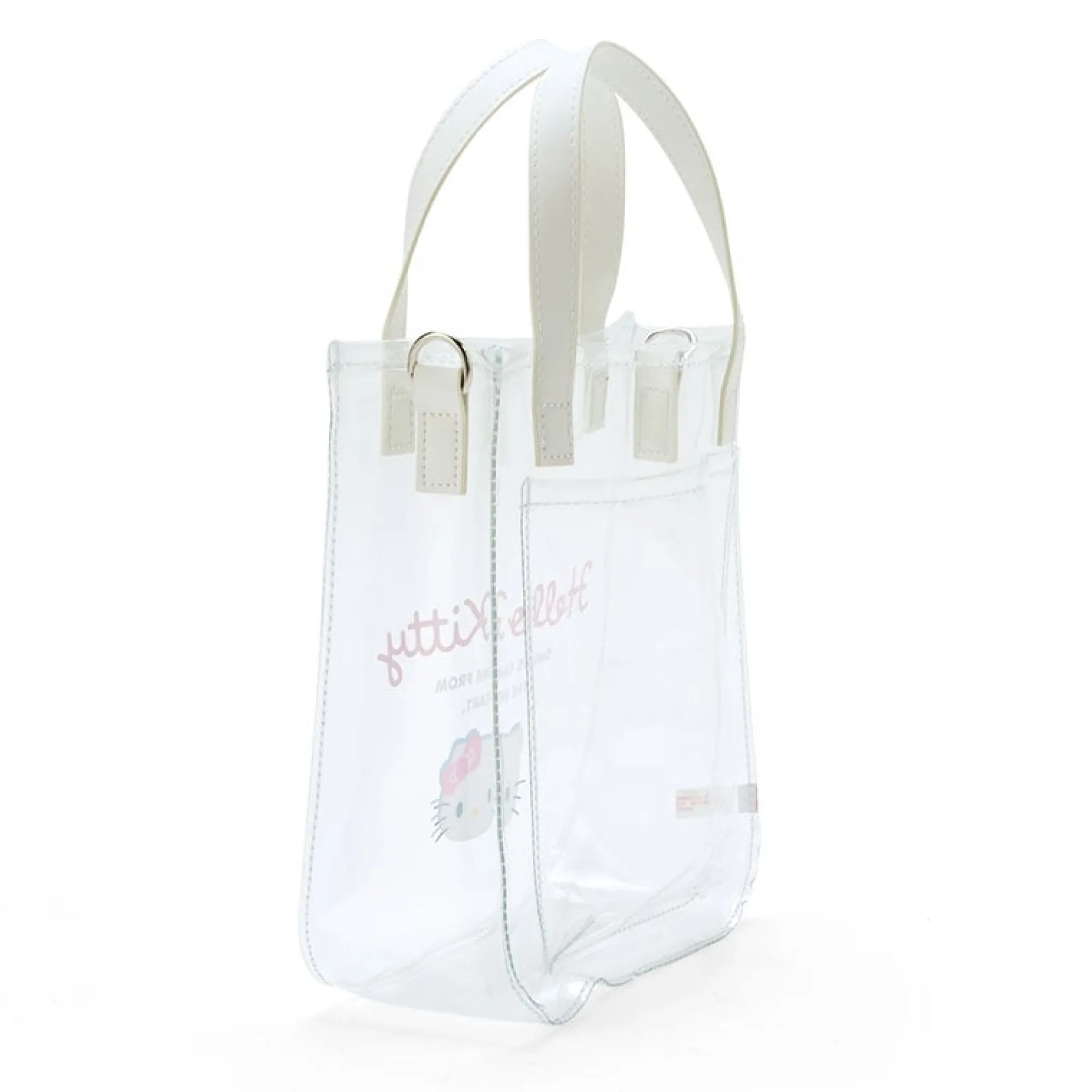 Japan Original Hello Kitty Clear 2-Way Mini Tote