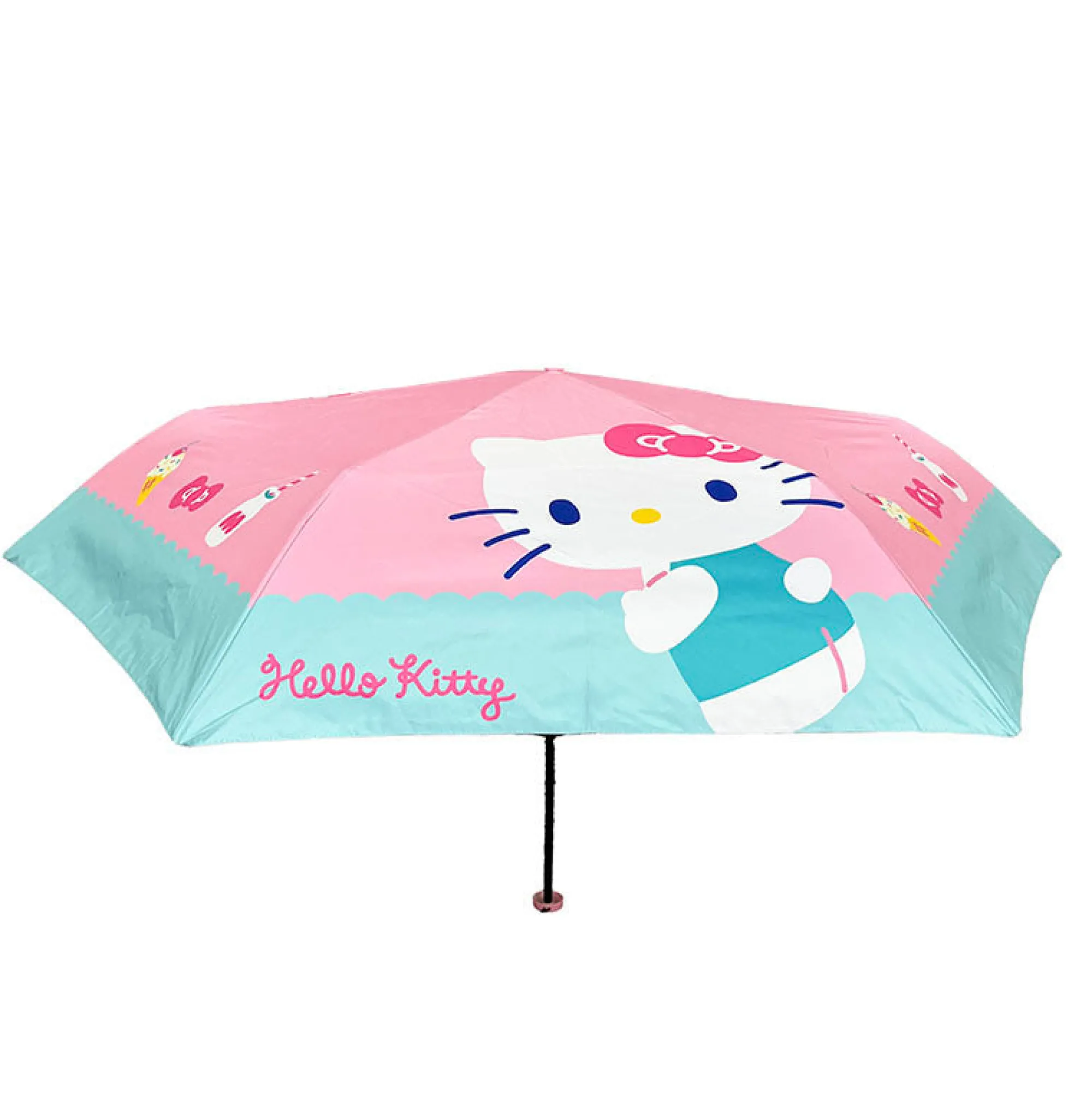 Global Original Hello Kitty Compact Travel Umbrella (Sweet Treats)