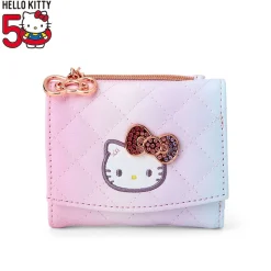 Japan Original Hello Kitty Compact Wallet 50th Anniv. (Fashionable Ribbons Series)