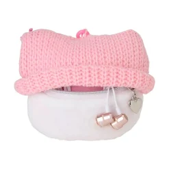 Japan Original Hello Kitty Cozy Cap Mascot Clip Pouch