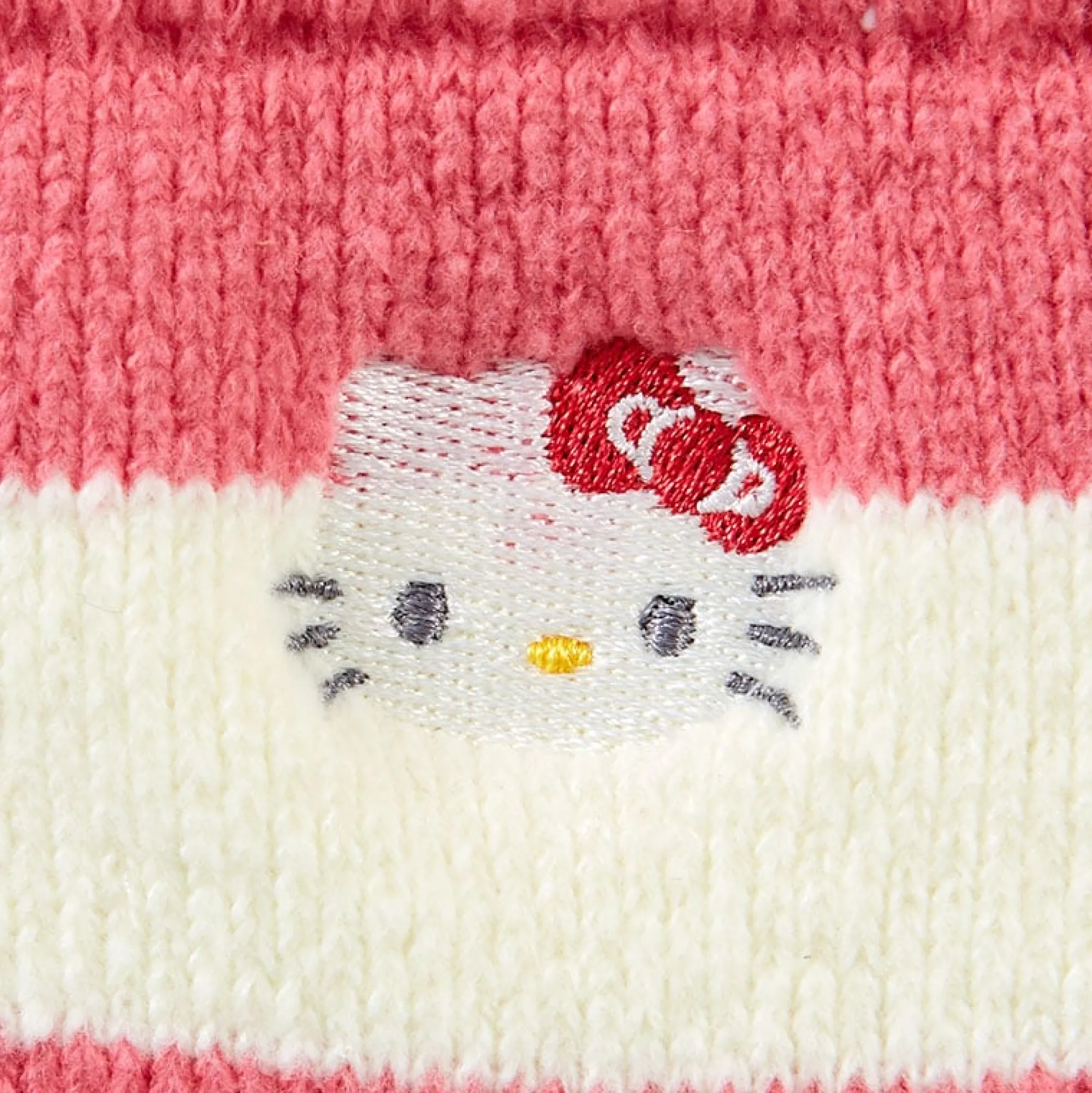 Japan Original Hello Kitty Cozy Cuff Striped Lounge Socks