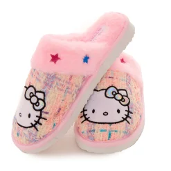 BIOWORLD Hello Kitty Cozy Plush Loungewear Slides