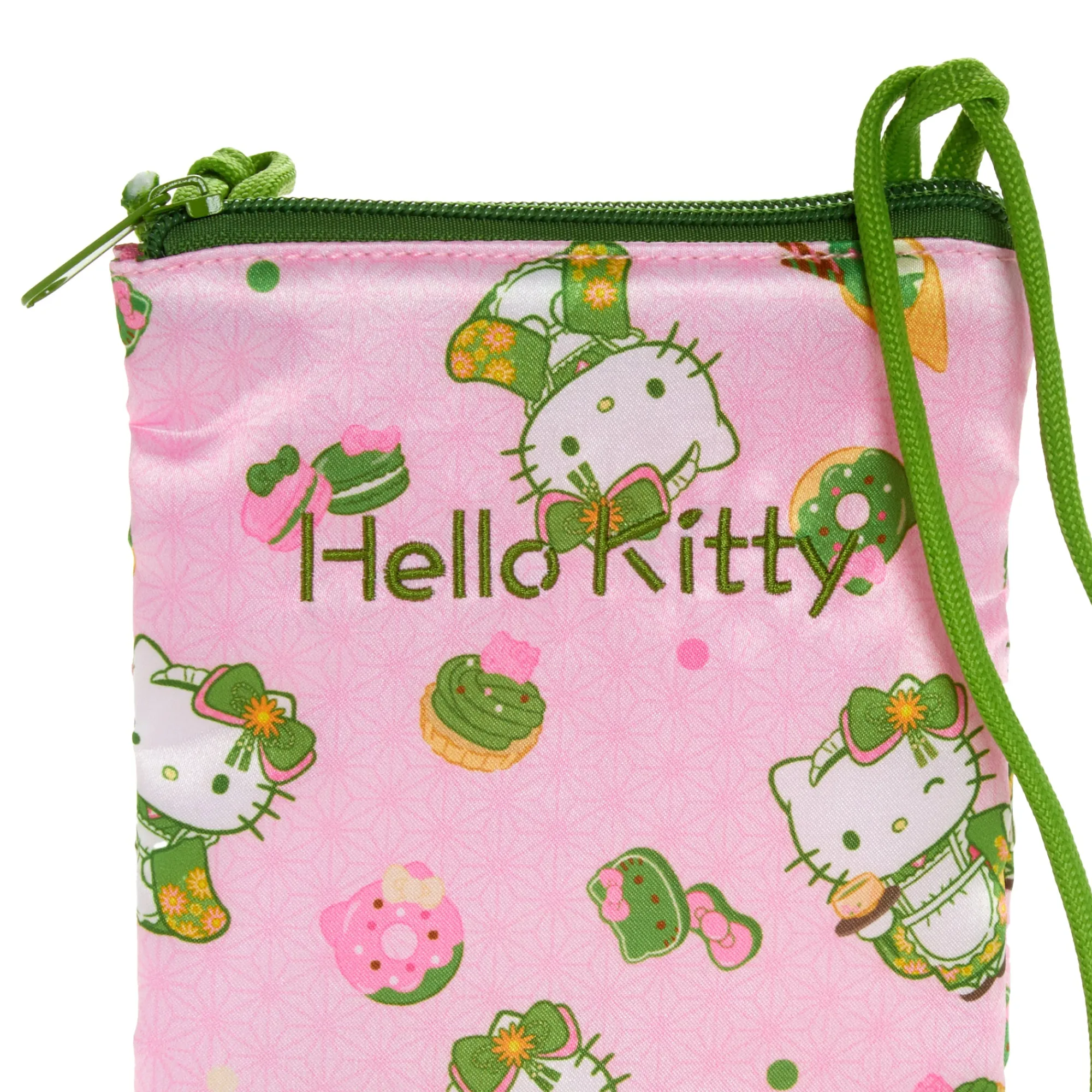 NAKAJIMA CORPORATION Hello Kitty Crossbody Phone Bag (Matcha Sweets Series)