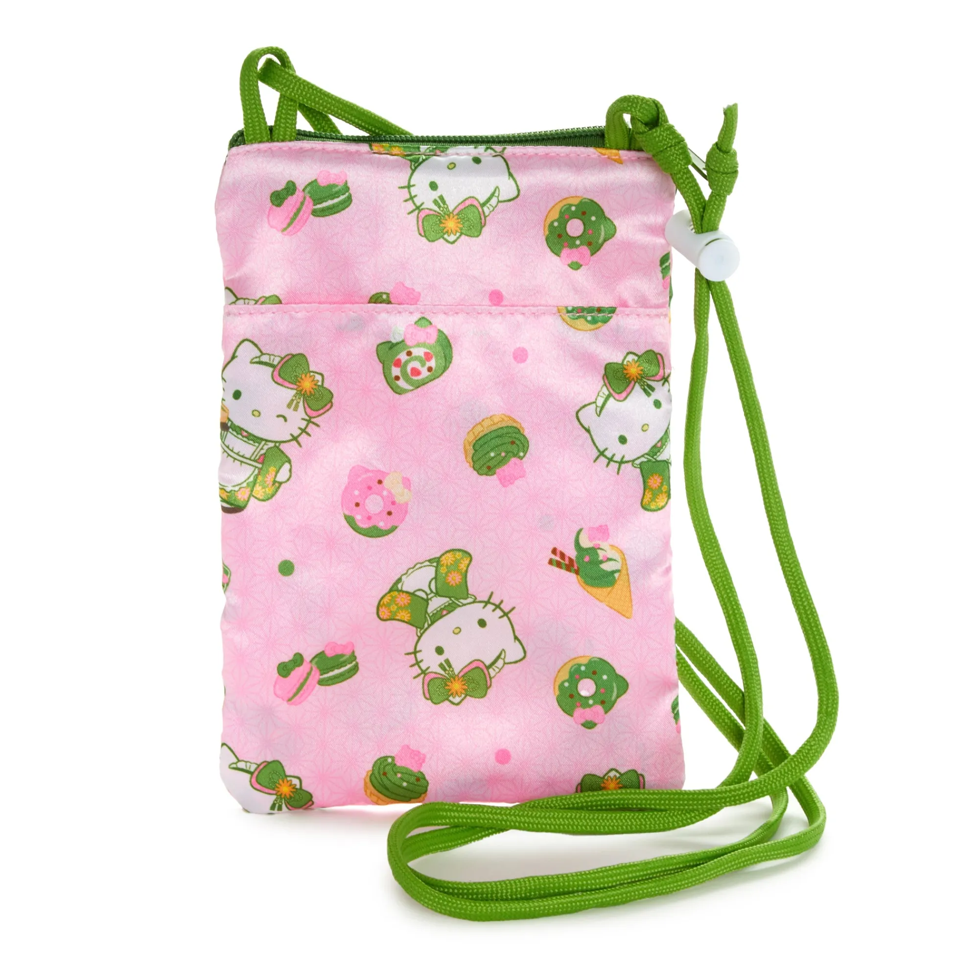 NAKAJIMA CORPORATION Hello Kitty Crossbody Phone Bag (Matcha Sweets Series)