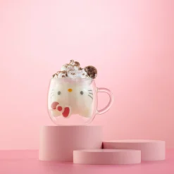 JoyJolt Hello Kitty 3D Double Wall Espresso Glass