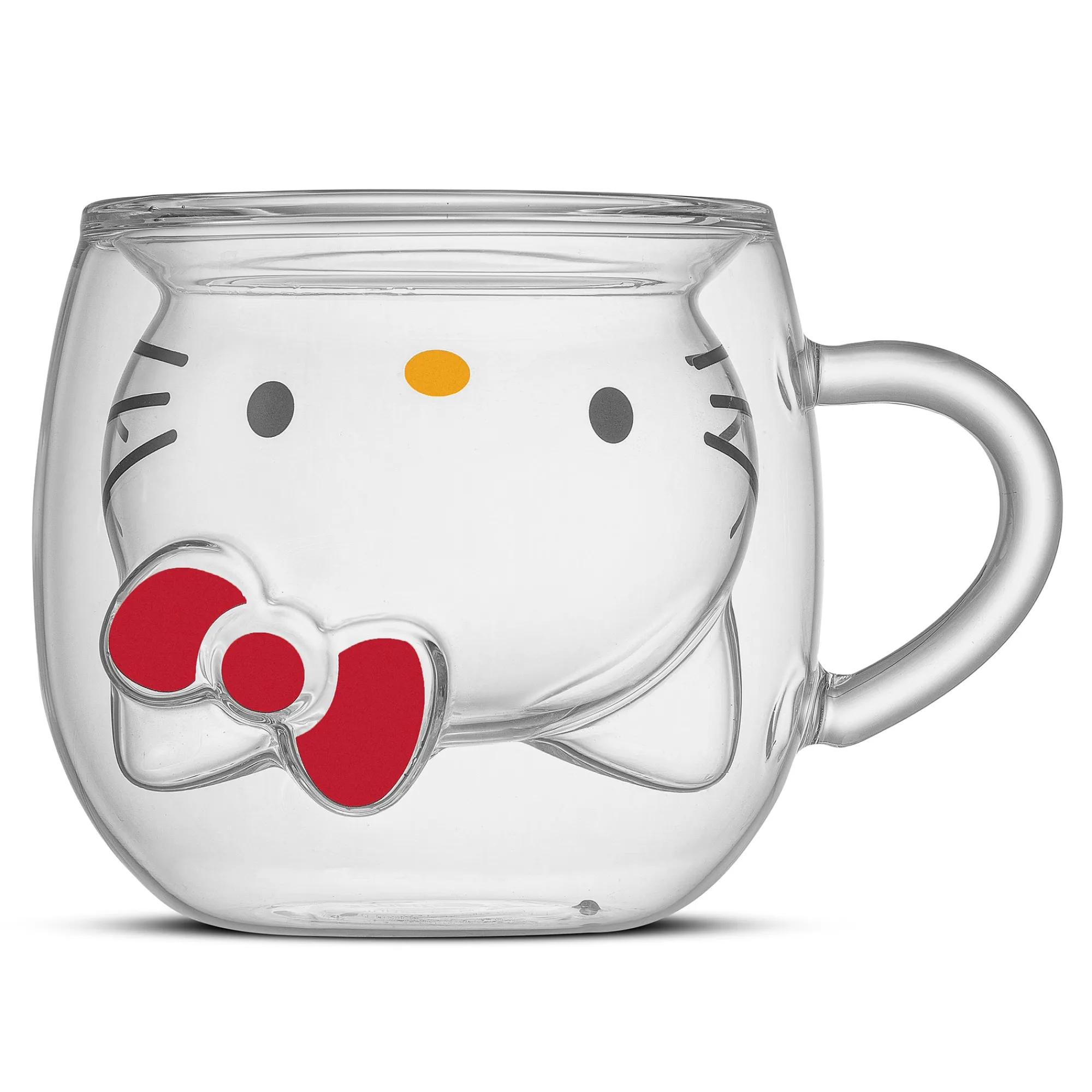 JoyJolt Hello Kitty 3D Double Wall Coffee Mug
