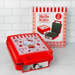 Uncanny Brands Wholesale Hello Kitty Deluxe Waffle Maker (Red)