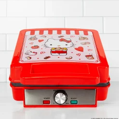 Uncanny Brands Wholesale Hello Kitty Deluxe Waffle Maker (Red)