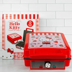 Uncanny Brands Wholesale Hello Kitty Deluxe Waffle Maker (Red)