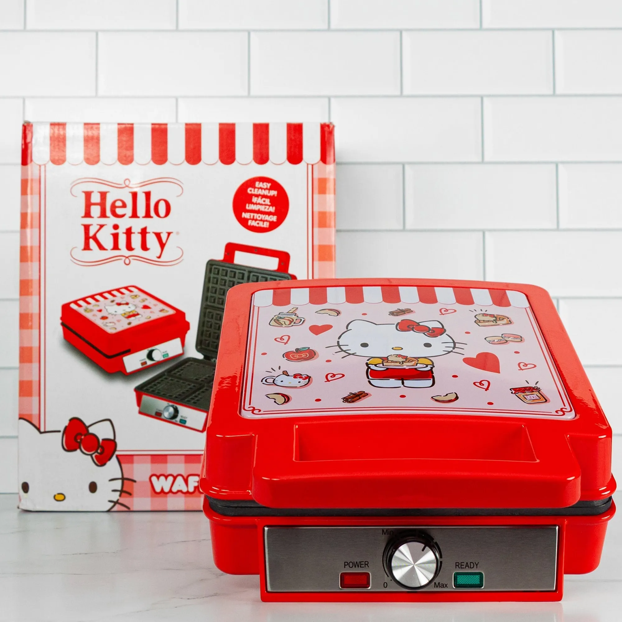 Uncanny Brands Wholesale Hello Kitty Deluxe Waffle Maker (Red)