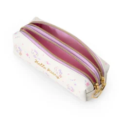 Japan Original Hello Kitty Dual Compartment Pencil Pouch