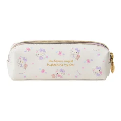 Japan Original Hello Kitty Dual Compartment Pencil Pouch