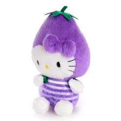 NAKAJIMA CORPORATION Hello Kitty Eggplant Bean Doll Plush (Fruit & Veggie Series)