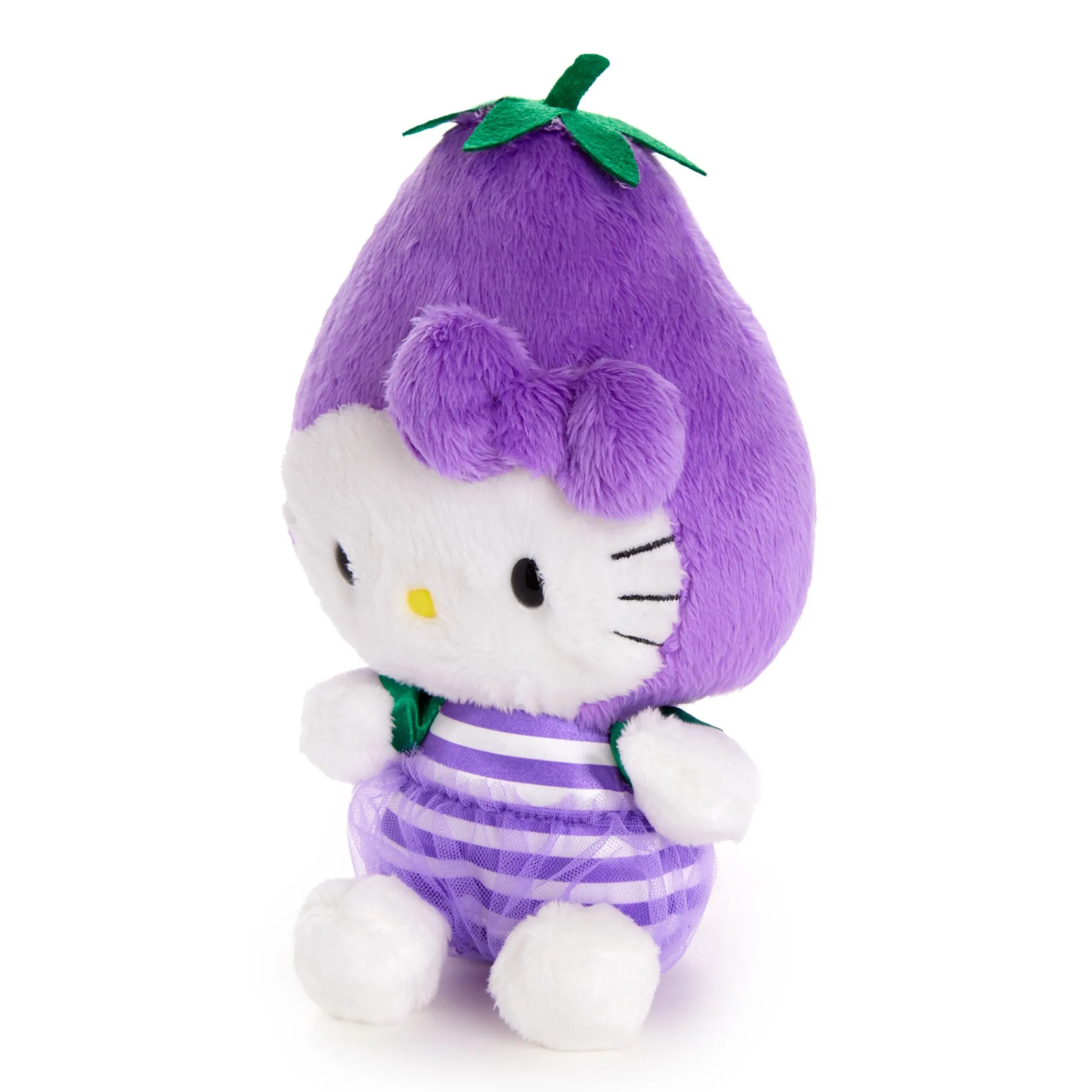 NAKAJIMA CORPORATION Hello Kitty Eggplant Bean Doll Plush (Fruit & Veggie Series)