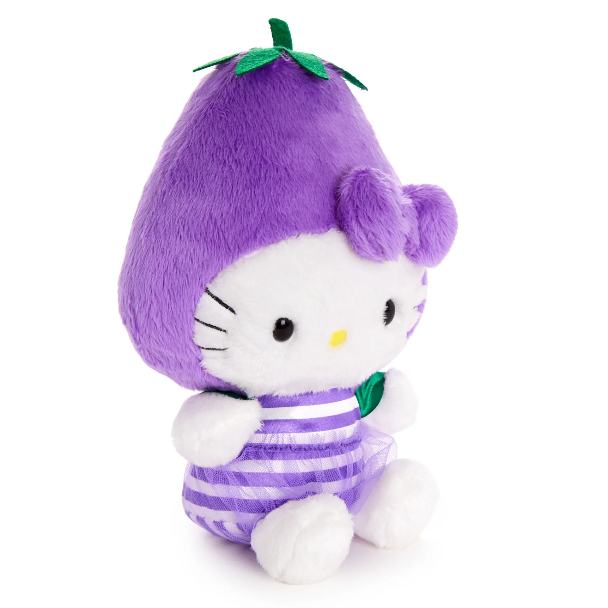 NAKAJIMA CORPORATION Hello Kitty Eggplant Bean Doll Plush (Fruit & Veggie Series)