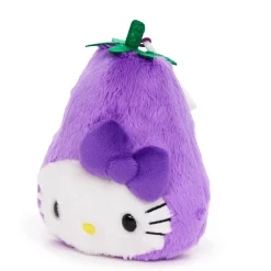 NAKAJIMA CORPORATION Hello Kitty Eggplant Plush Mascot Clip (Fruit & Veggie Series)