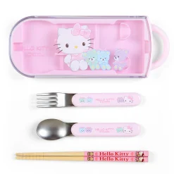 Japan Original Hello Kitty Everyday Utensil Set Trio