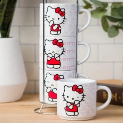 Silver Buffalo Hello Kitty Expressions 5-Piece Ceramic Mug Stack