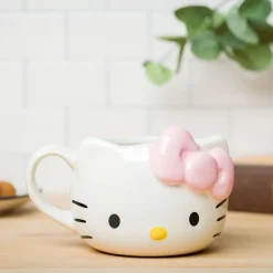 Silver Buffalo LLC Hello Kitty Face Sculpted Mug (Pink)