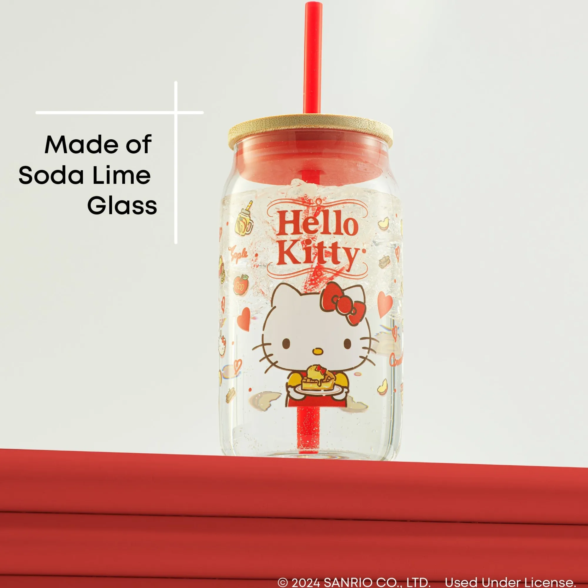 JoyJolt Favorite Flavor Lidded Glass Tumbler