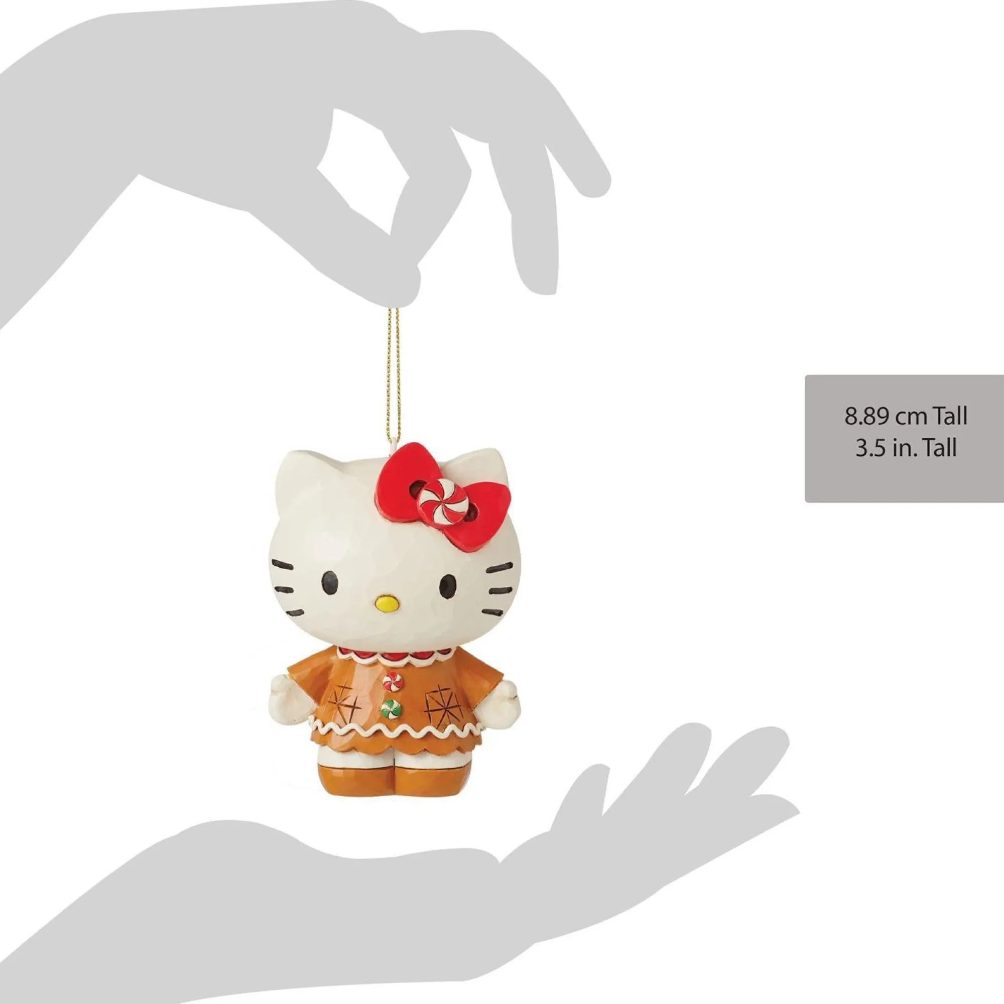 ENESCO LLC Hello Kitty Gingerbread Hanging Ornament (Jim Shore Sanrio Collection)