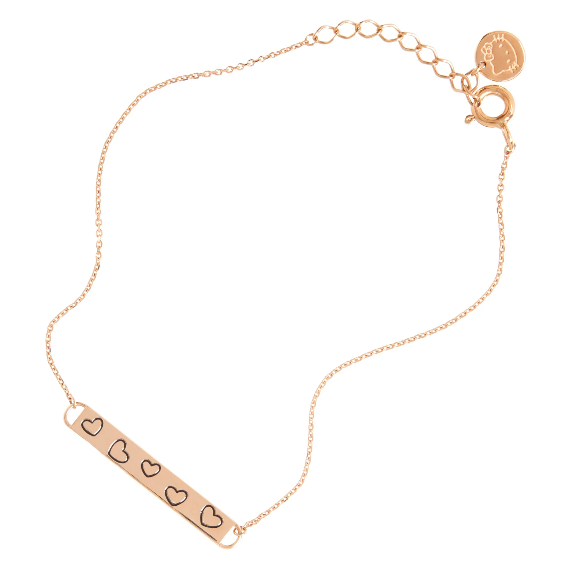 Chow Tai Fook Hello Kitty Gold Bar Bracelet