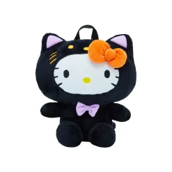 BIOWORLD Hello Kitty Halloween Black Cat Plush Backpack