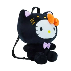BIOWORLD Hello Kitty Halloween Black Cat Plush Backpack