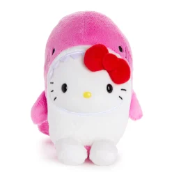 NAKAJIMA CORPORATION Hello Kitty Hibiscus Pink Bean Doll Plush (Shark Series)
