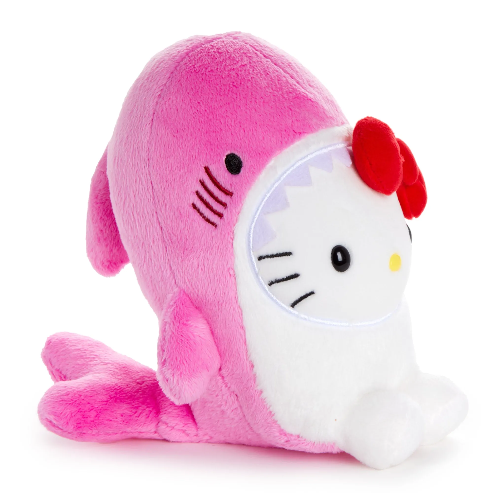 NAKAJIMA CORPORATION Hello Kitty Hibiscus Pink Bean Doll Plush (Shark Series)