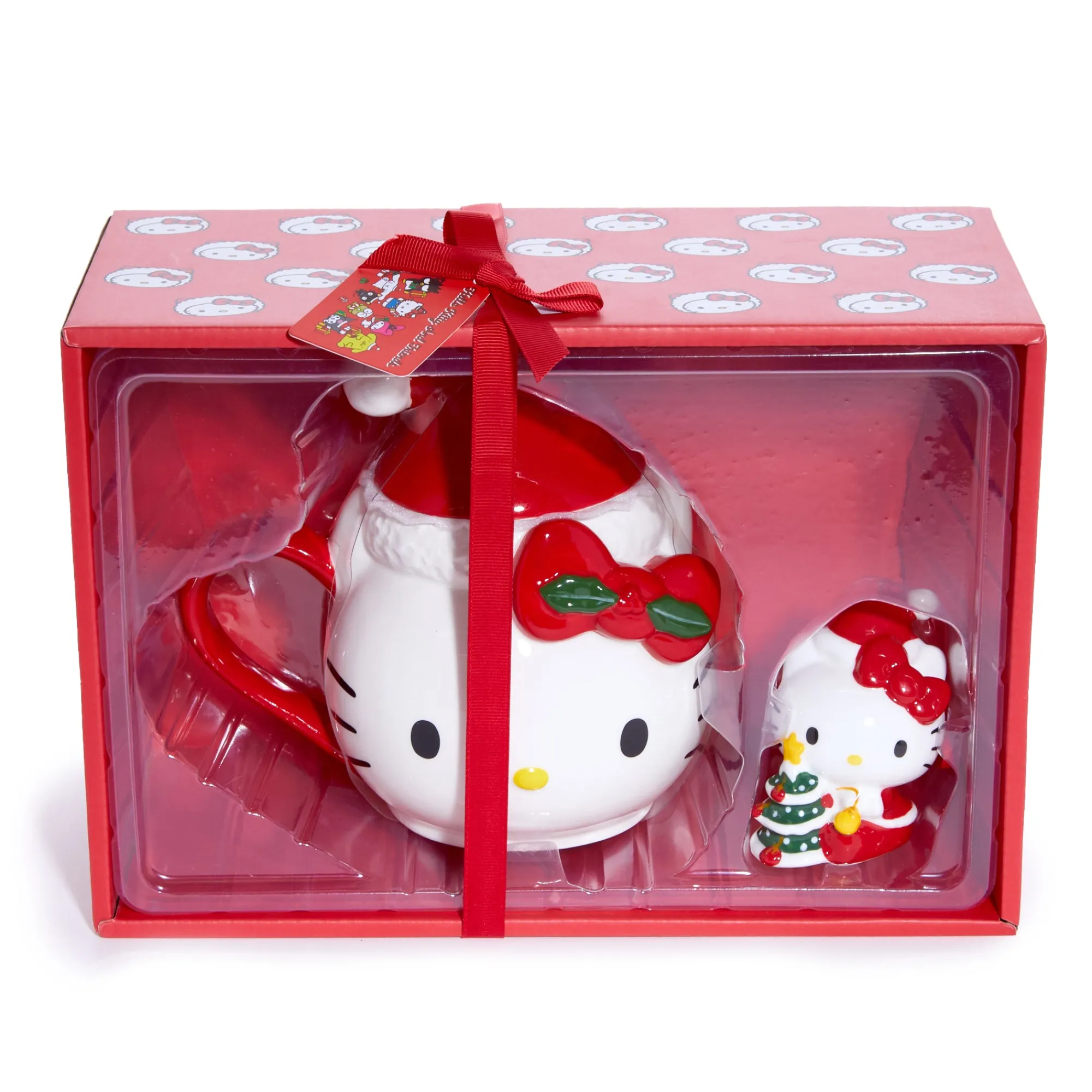 Blue Sky Clayworks Hello Kitty Holiday Ceramic Mug and Figurine Gift Set