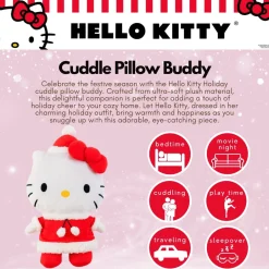 Franco Manufacturing Co Inc Hello Kitty Holiday Plush Cuddle Pillow Buddy
