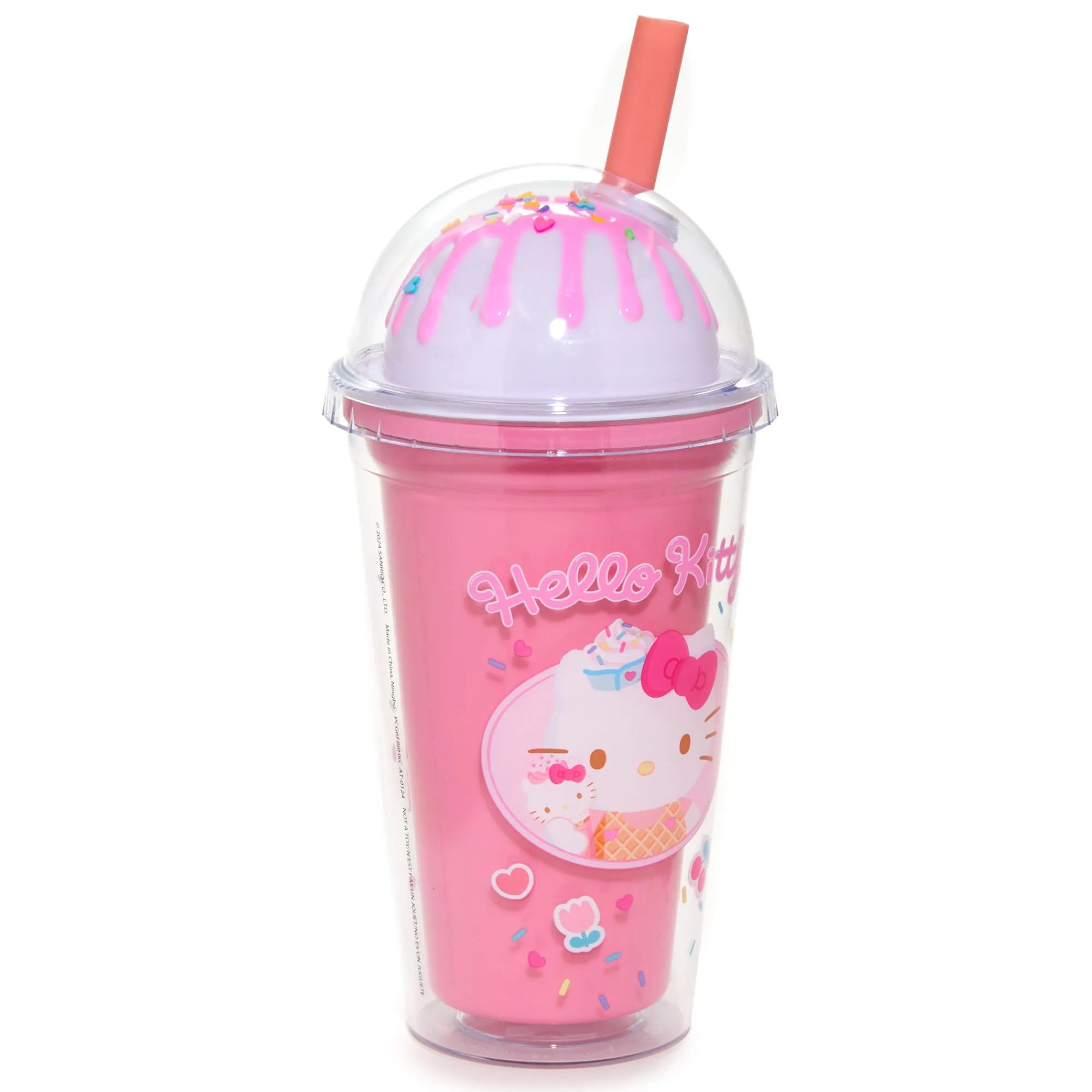 BIOWORLD Hello Kitty Ice Cream Dome Acrylic Tumbler