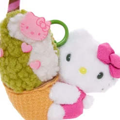 NAKAJIMA CORPORATION Hello Kitty Ice Cream Mascot Clip (Matcha Sweets Series)