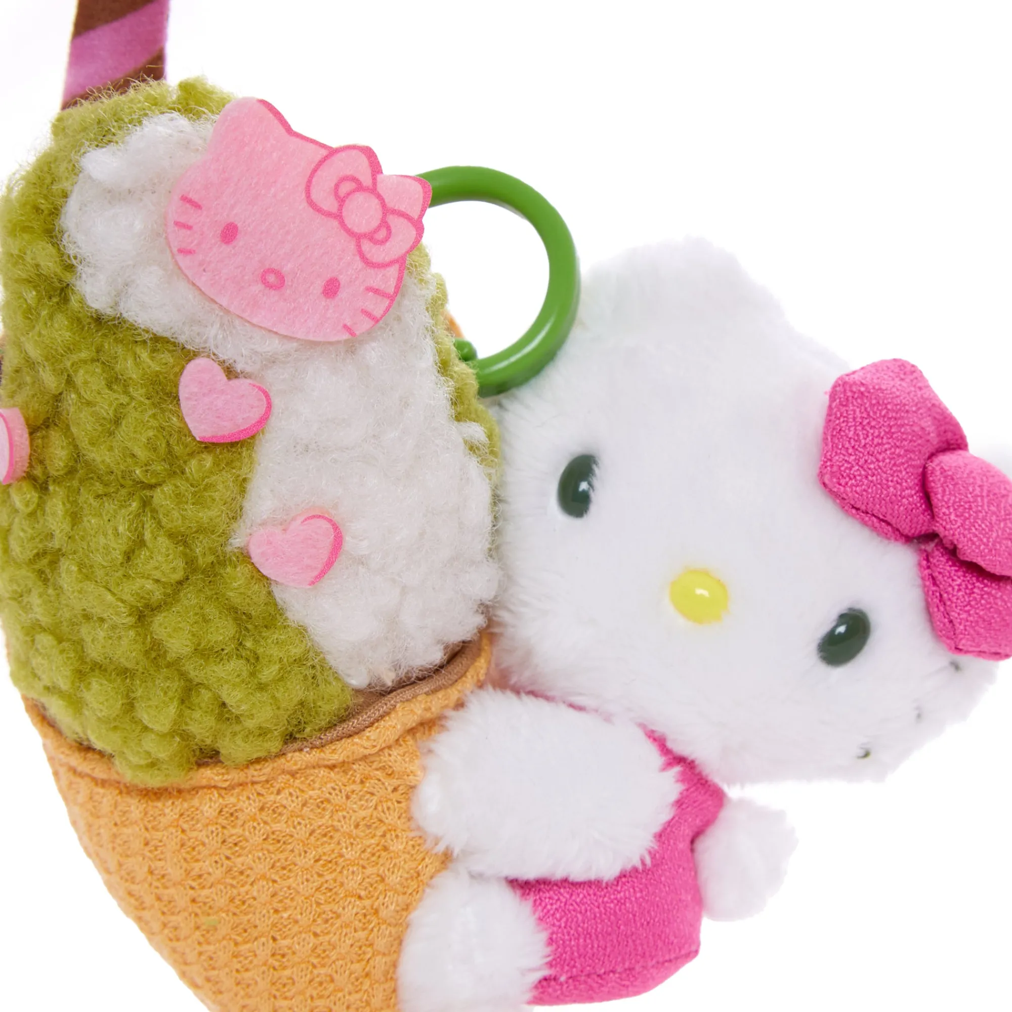 NAKAJIMA CORPORATION Hello Kitty Ice Cream Mascot Clip (Matcha Sweets Series)