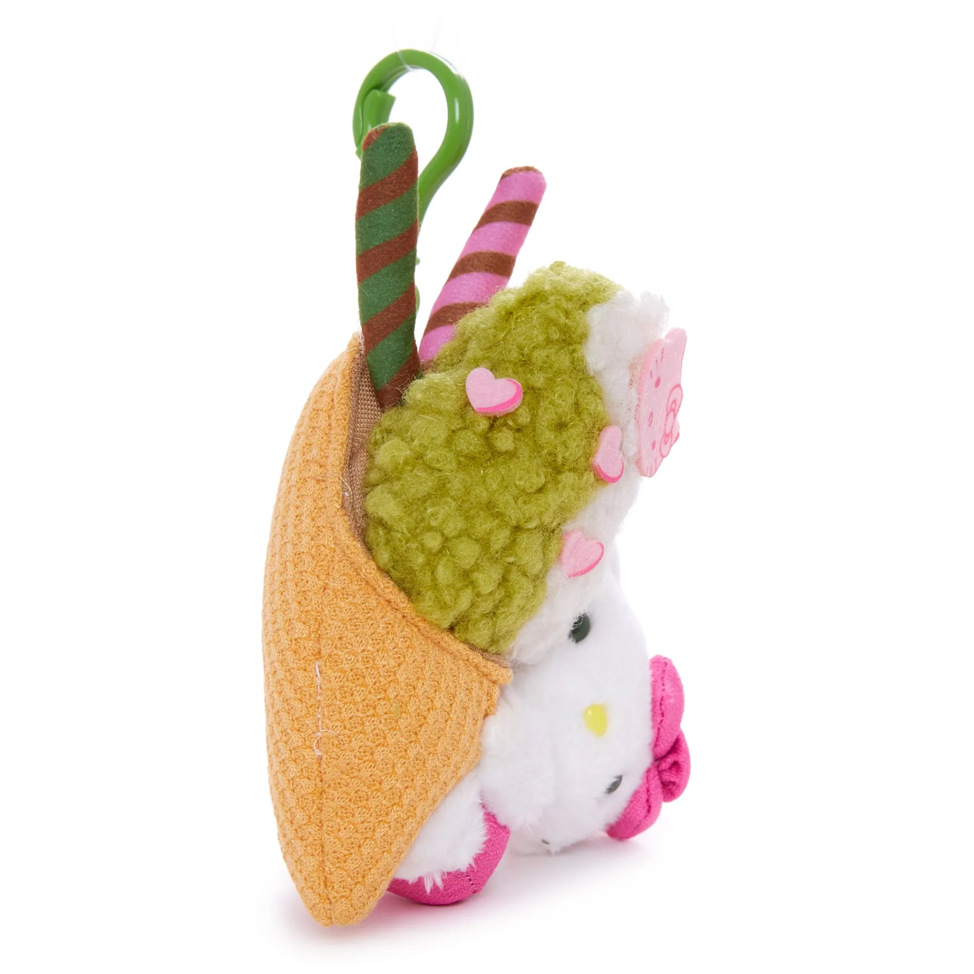 NAKAJIMA CORPORATION Hello Kitty Ice Cream Mascot Clip (Matcha Sweets Series)