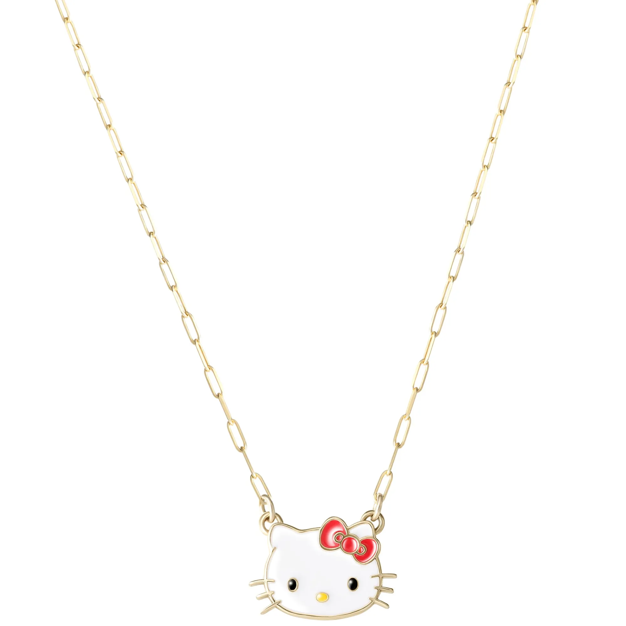 JACMEL JEWELRY INC Hello Kitty 10K Yellow Gold Mini Link Necklace