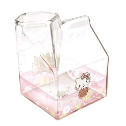 Global Original Hello Kitty Kawaii Glass Milk Carton Cup