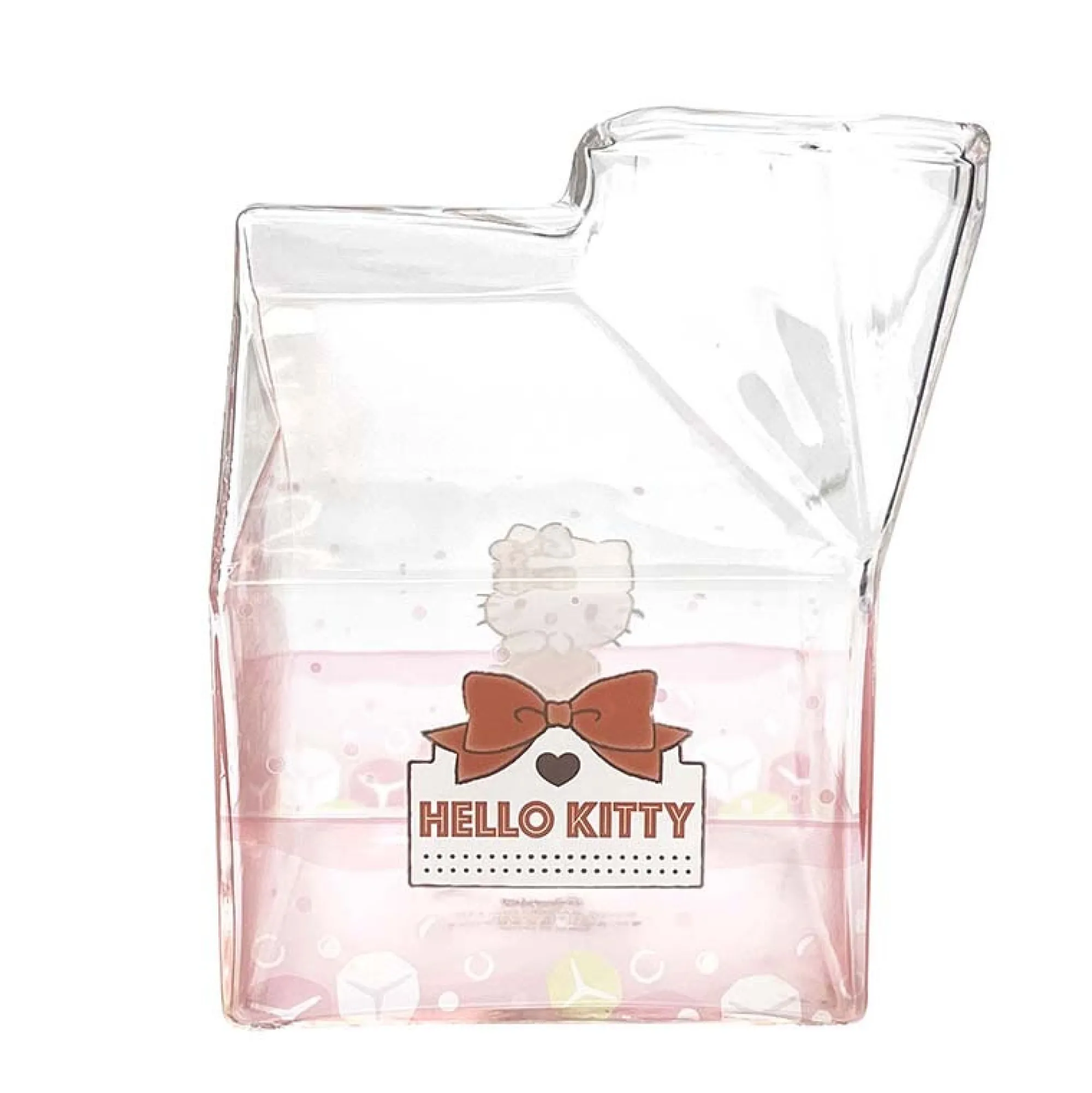 Global Original Hello Kitty Kawaii Glass Milk Carton Cup