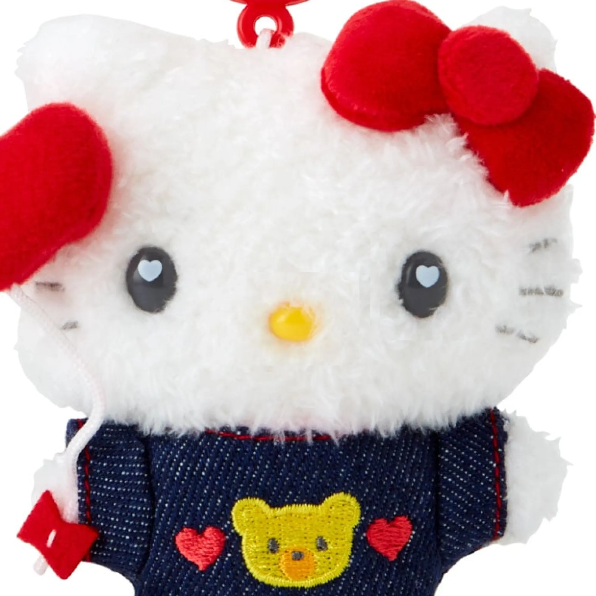 Japan Original Hello Kitty Keychain Mascot Clip (Denim Patch Series)