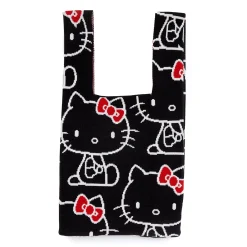 NAKAJIMA CORPORATION Hello Kitty Knit Shopper Bag (Black)