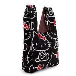 NAKAJIMA CORPORATION Hello Kitty Knit Shopper Bag (Black)