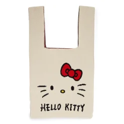 NAKAJIMA CORPORATION Hello Kitty Knit Shopper Bag (White)