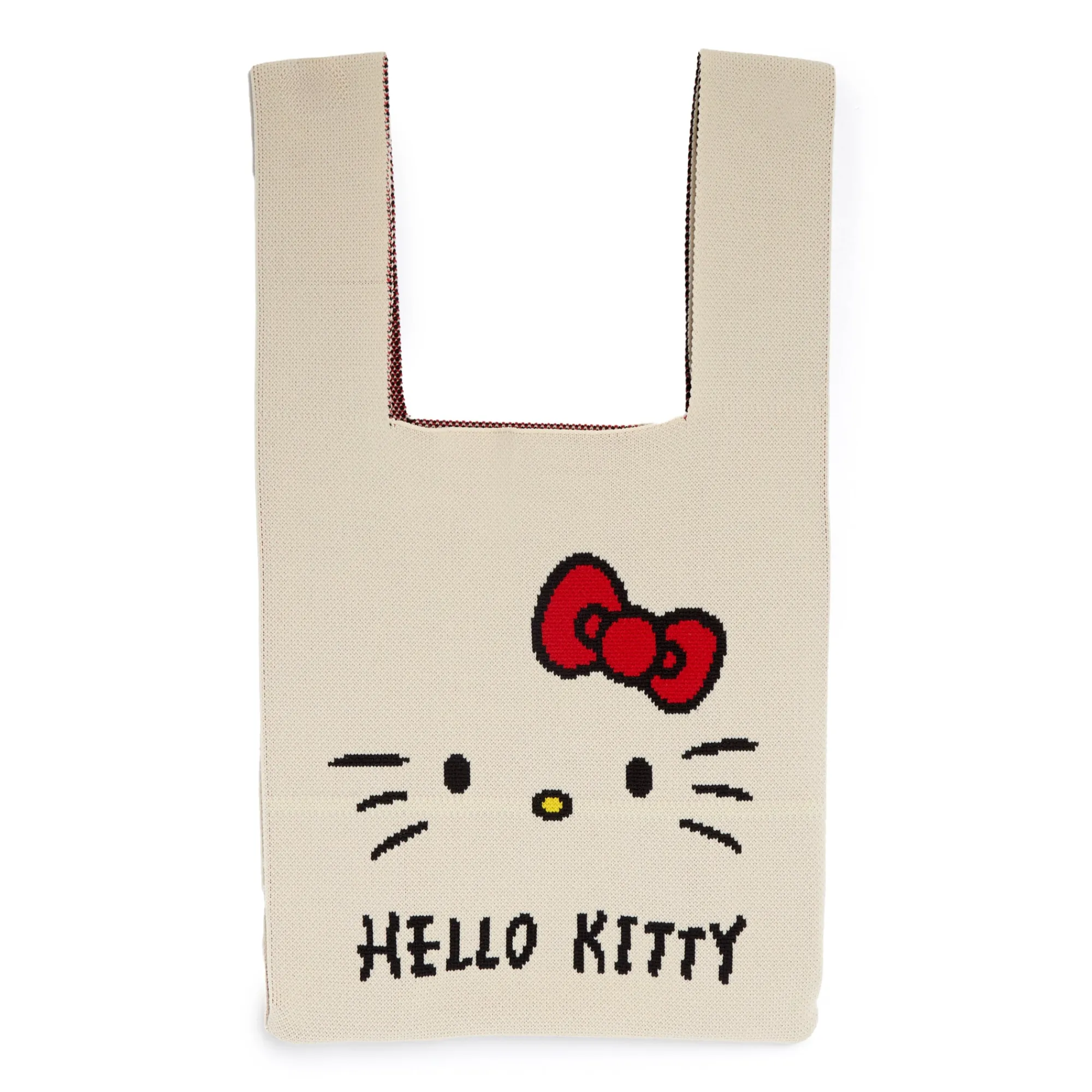 NAKAJIMA CORPORATION Hello Kitty Knit Shopper Bag (White)