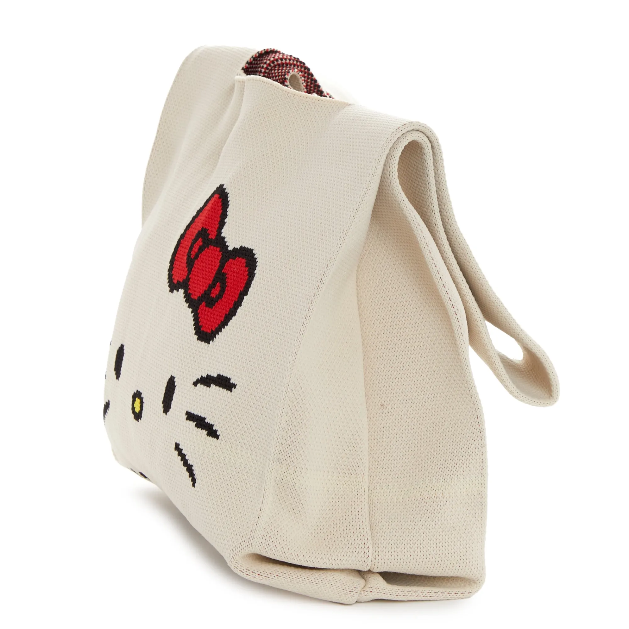 NAKAJIMA CORPORATION Hello Kitty Knit Shopper Bag (White)