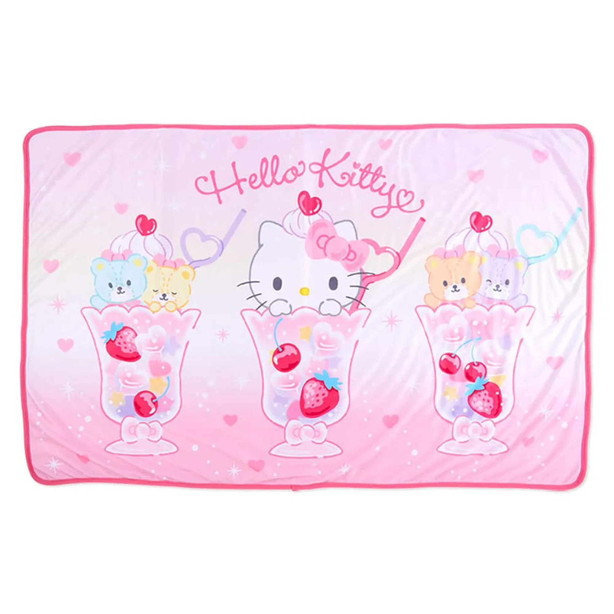 Japan Original Hello Kitty Lap Blanket (Soda Float Series)