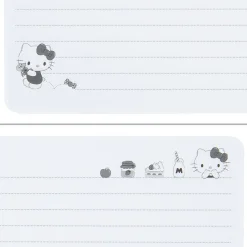 Japan Original Hello Kitty Lined Notebook (Elastic Closure)