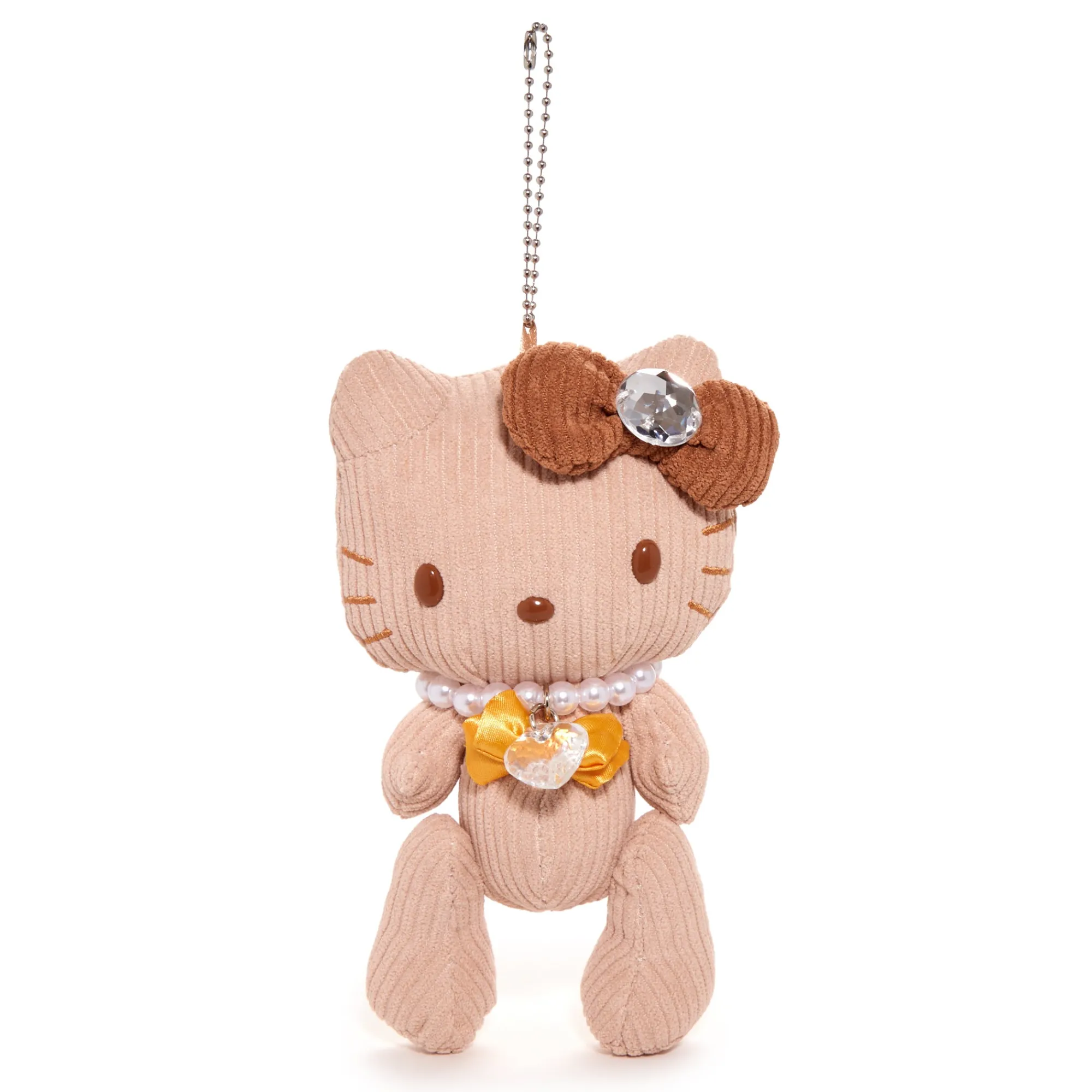 NAKAJIMA CORPORATION Hello Kitty Mascot Jewel Plush (Brown)