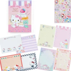 Japan Original Hello Kitty Memo Pad & Sticker Set